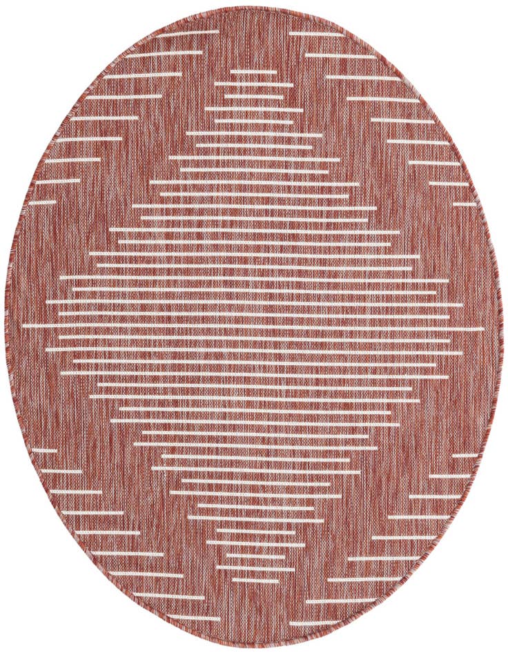 Detail image of 4' x 4' Easy-Clean Modern Indoor / Outdoor Round Rug