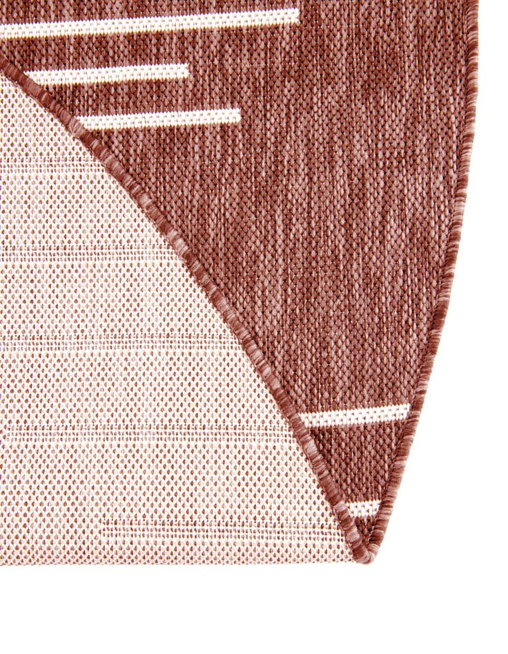 Detail image of 3' x 3' Easy-Clean Modern Indoor / Outdoor Round Rug