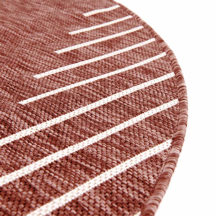 10' 8 x 10' 8 Easy-Clean Modern Indoor / Outdoor Round Rug