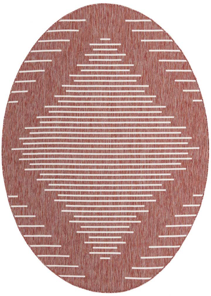 7' 10 x 7' 10 Easy-Clean Modern Indoor / Outdoor Round Rug