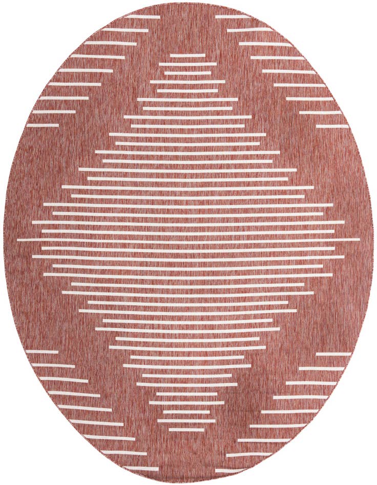 Detail image of 10' 8 x 10' 8 Easy-Clean Modern Indoor / Outdoor Round Rug