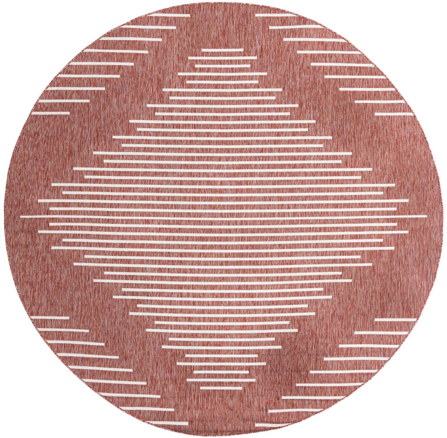 10' 8 x 10' 8 Easy-Clean Modern Indoor / Outdoor Round Rug