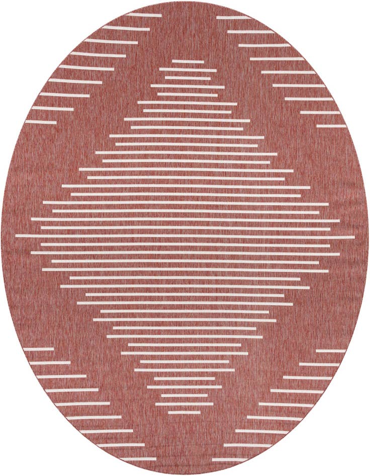 Detail image of 13' x 13' Easy-Clean Modern Indoor / Outdoor Round Rug