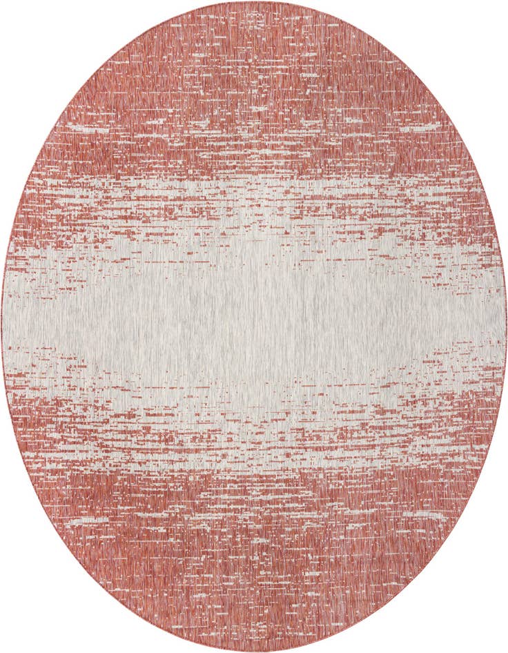 Detail image of 10' 8 x 10' 8 Easy-Clean Modern Indoor / Outdoor Round Rug