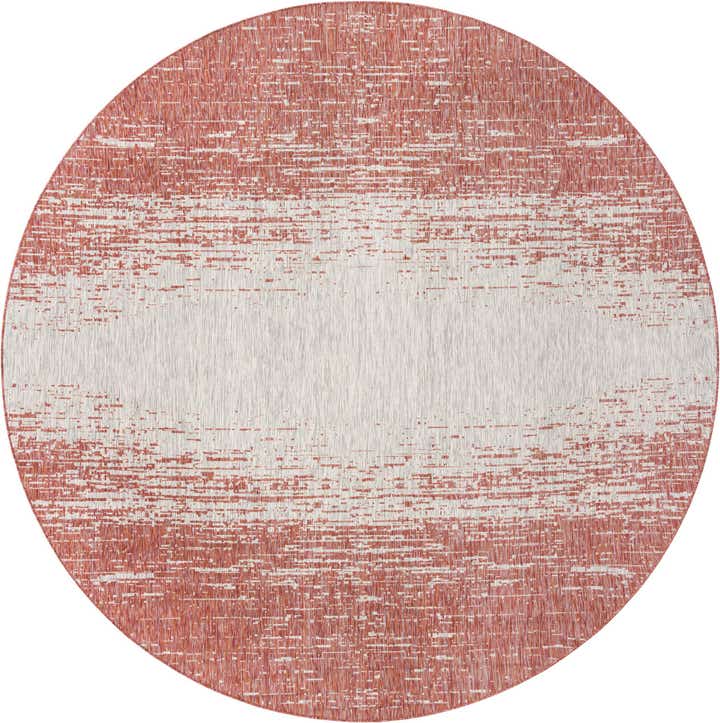 10' 8 x 10' 8 Easy-Clean Modern Indoor / Outdoor Round Rug