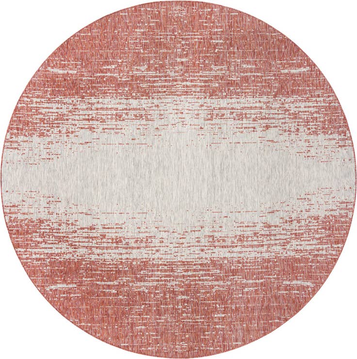 Detail image of 10' 8 x 10' 8 Easy-Clean Modern Indoor / Outdoor Round Rug