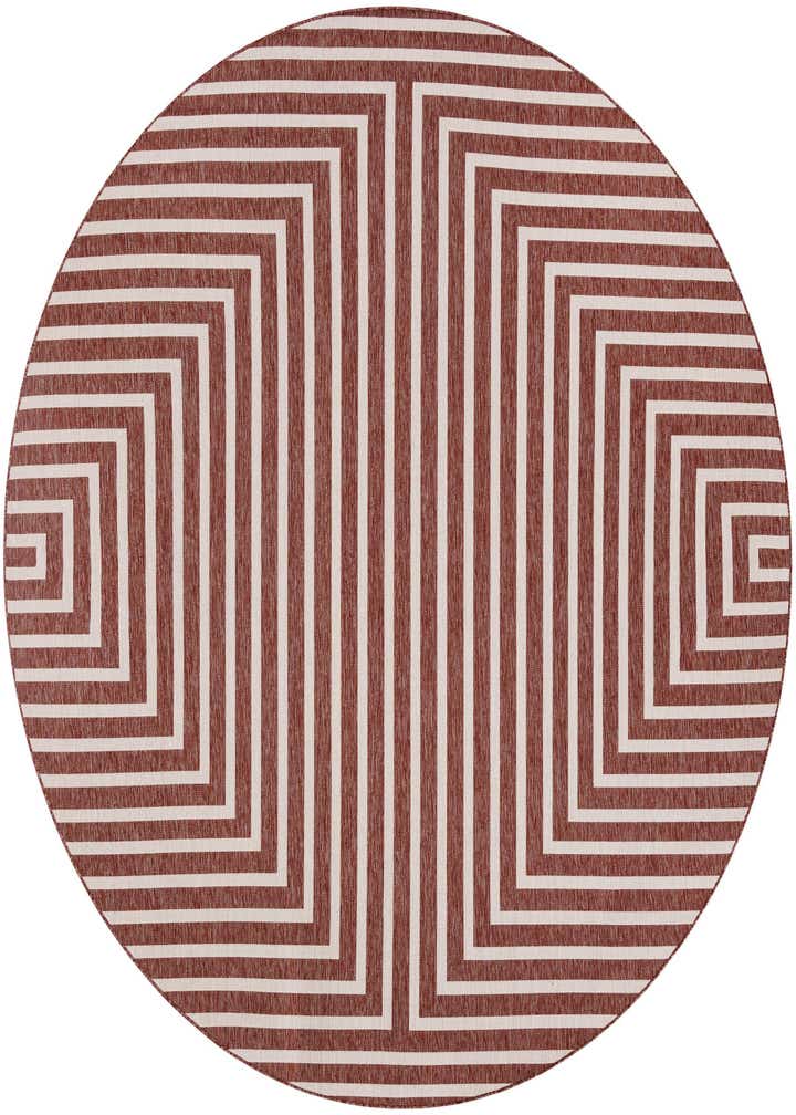 10' x 10' Easy-Clean Modern Indoor / Outdoor Round Rug