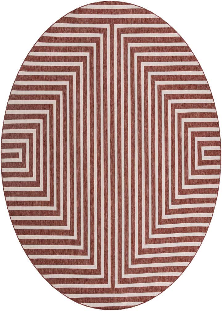 12' x 12' Easy-Clean Modern Indoor / Outdoor Round Rug