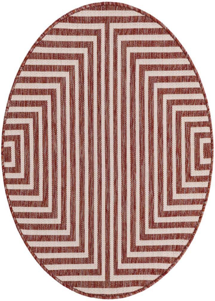 3' x 3' Easy-Clean Modern Indoor / Outdoor Round Rug