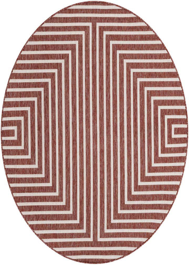 6' x 6' Easy-Clean Modern Indoor / Outdoor Round Rug
