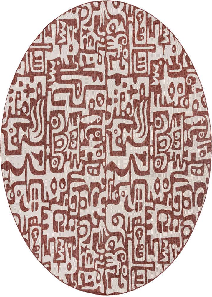 12' x 12' Easy-Clean Modern Indoor / Outdoor Round Rug