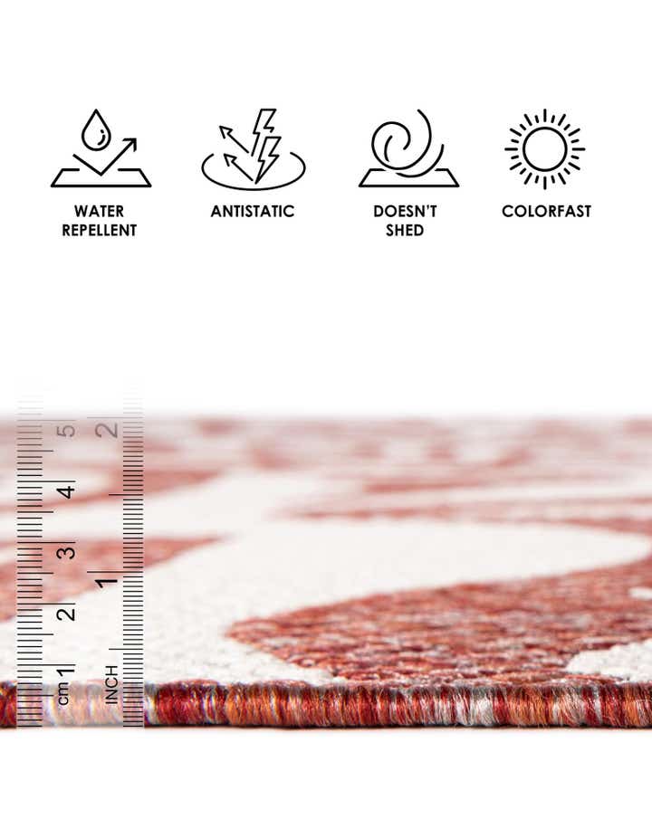 10' x 10' Easy-Clean Modern Indoor / Outdoor Round Rug