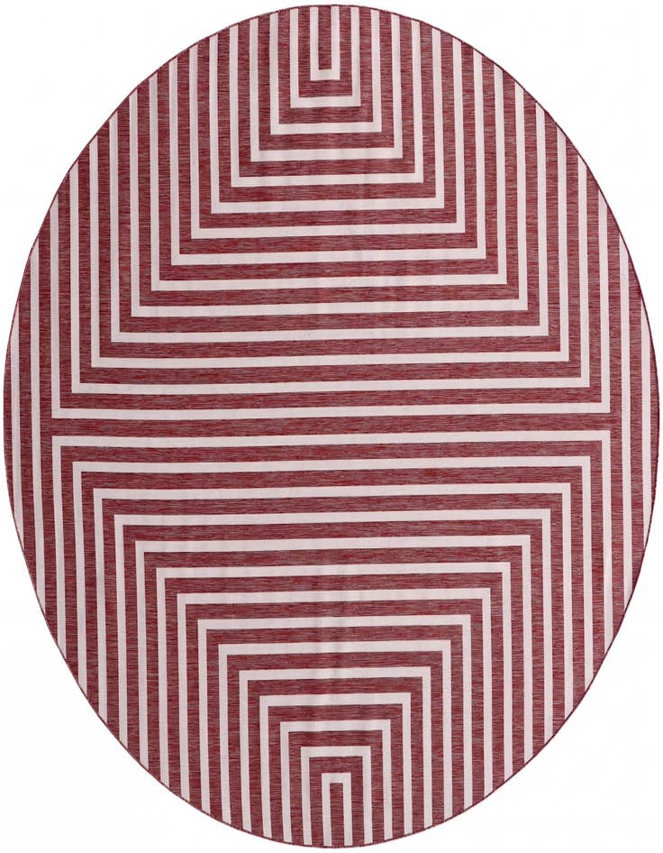 Detail image of 13' x 13' Easy-Clean Modern Indoor / Outdoor Round Rug