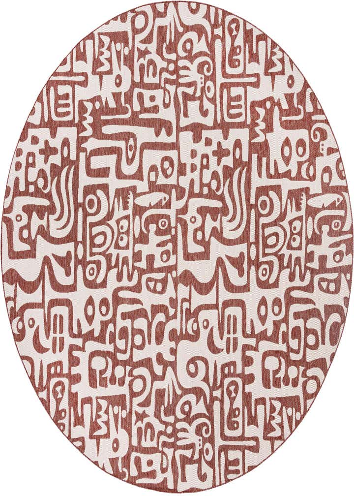 13' x 13' Easy-Clean Modern Indoor / Outdoor Round Rug