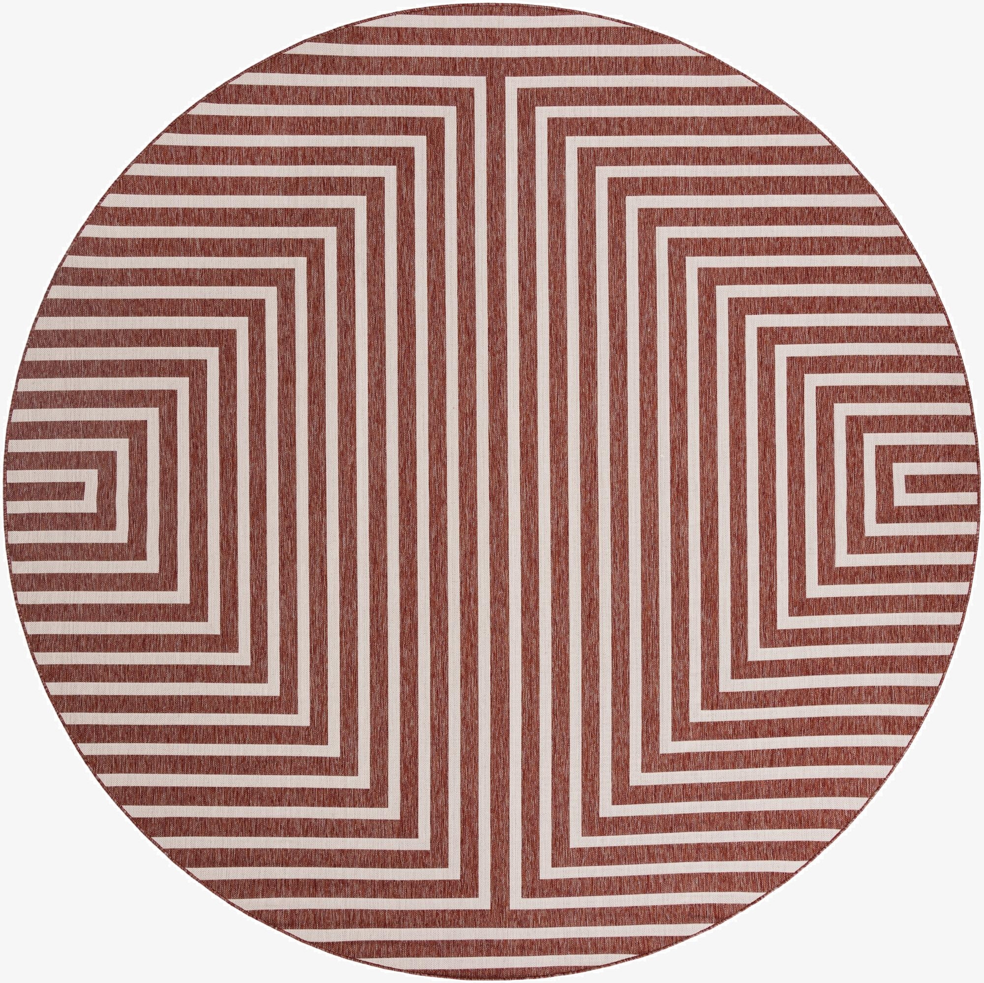 12' x 12'  Washable Modern Indoor / Outdoor Round Rug