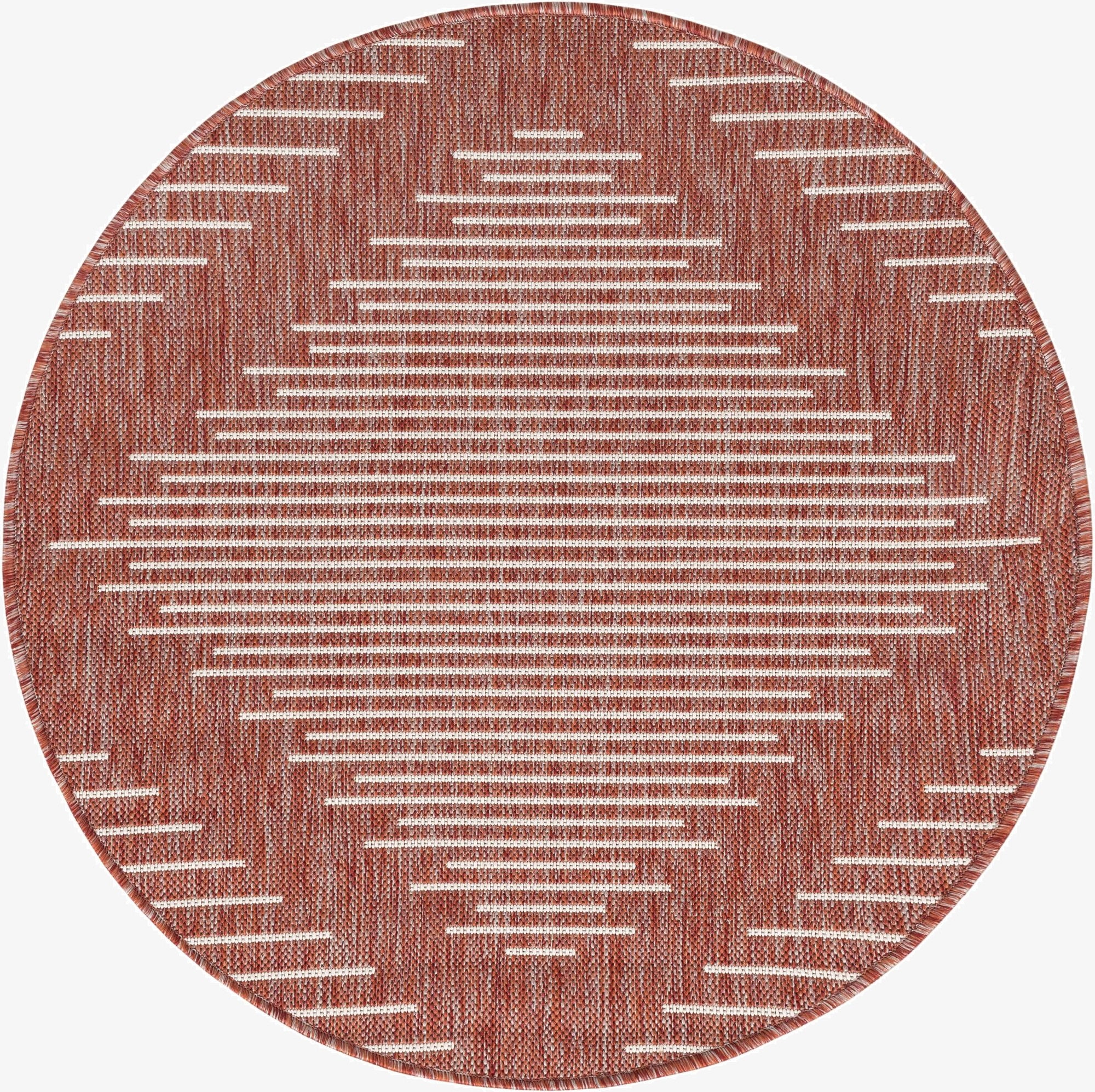 3' x 3'  Washable Modern Indoor / Outdoor Round Rug