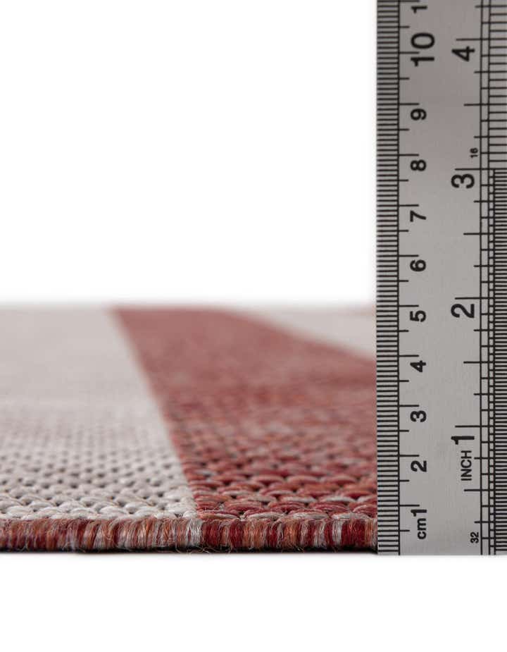 6' x 6' Easy-Clean Ribbon Indoor / Outdoor Round Rug