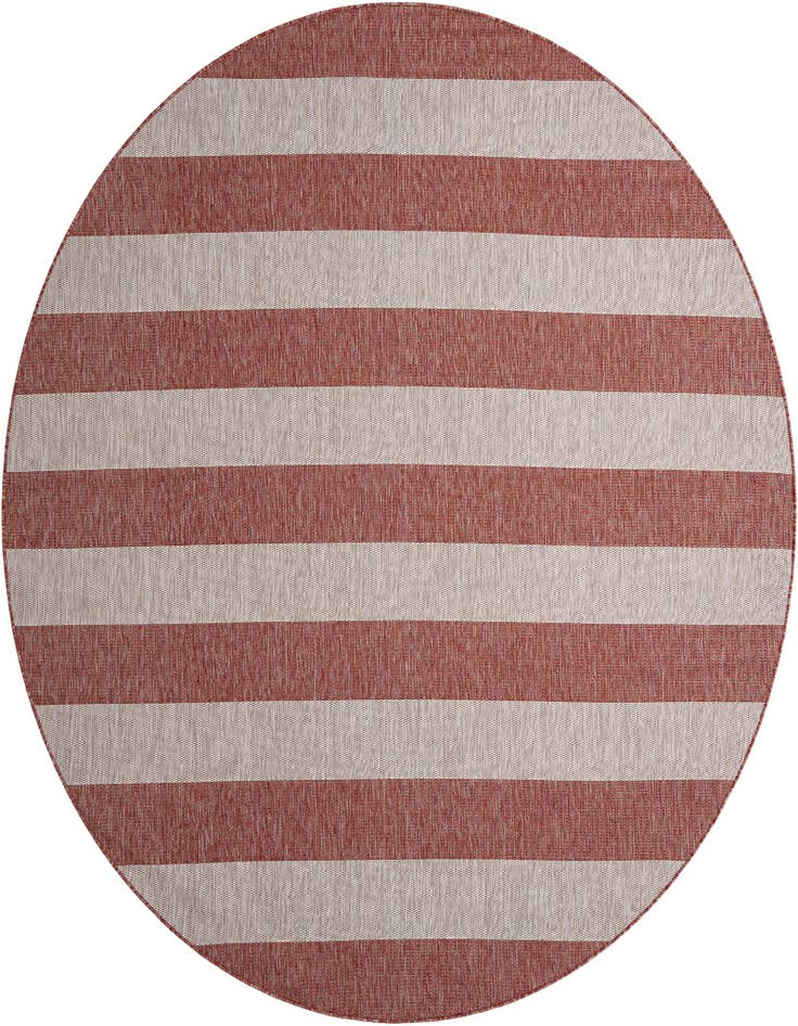 Detail image of 10' x 10' Easy-Clean Ribbon Indoor / Outdoor Round Rug