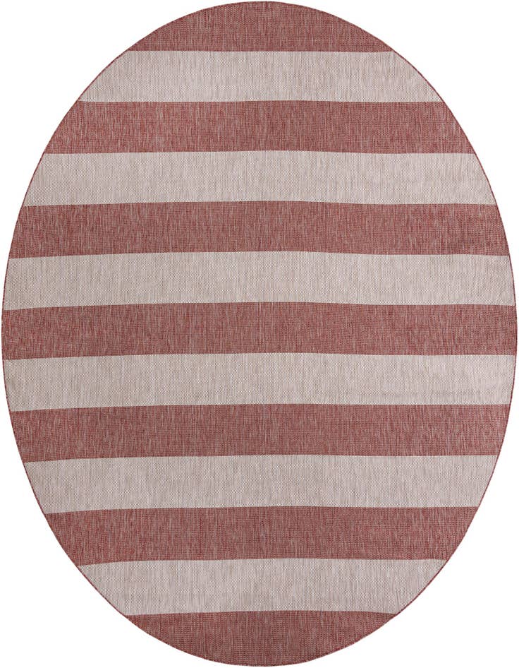 Detail image of 12' x 12' Easy-Clean Ribbon Indoor / Outdoor Round Rug