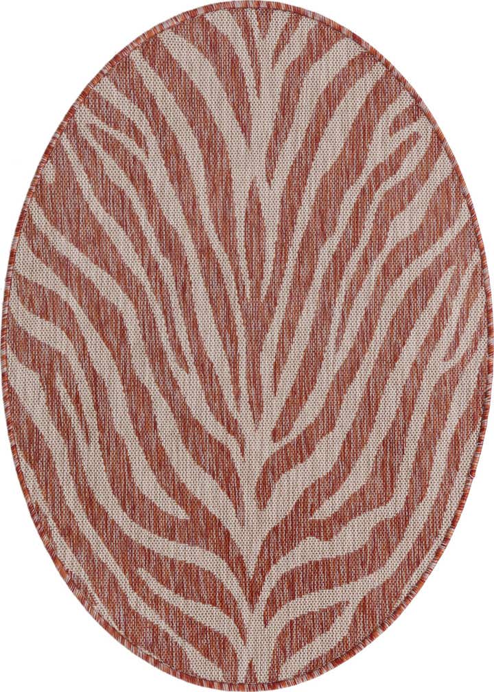 3' x 3' Easy-Clean Safari Indoor / Outdoor Round Rug