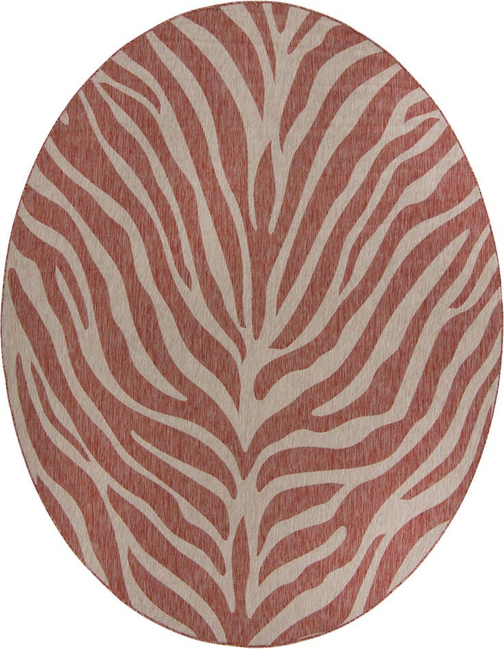 Detail image of 10' x 10' Easy-Clean Safari Indoor / Outdoor Round Rug