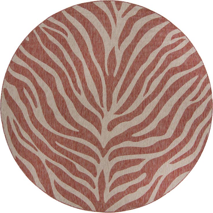 Detail image of 10' x 10' Easy-Clean Safari Indoor / Outdoor Round Rug