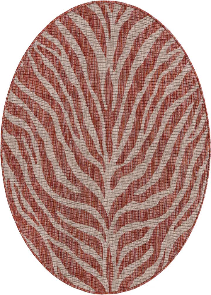 4' x 4' Easy-Clean Safari Indoor / Outdoor Round Rug