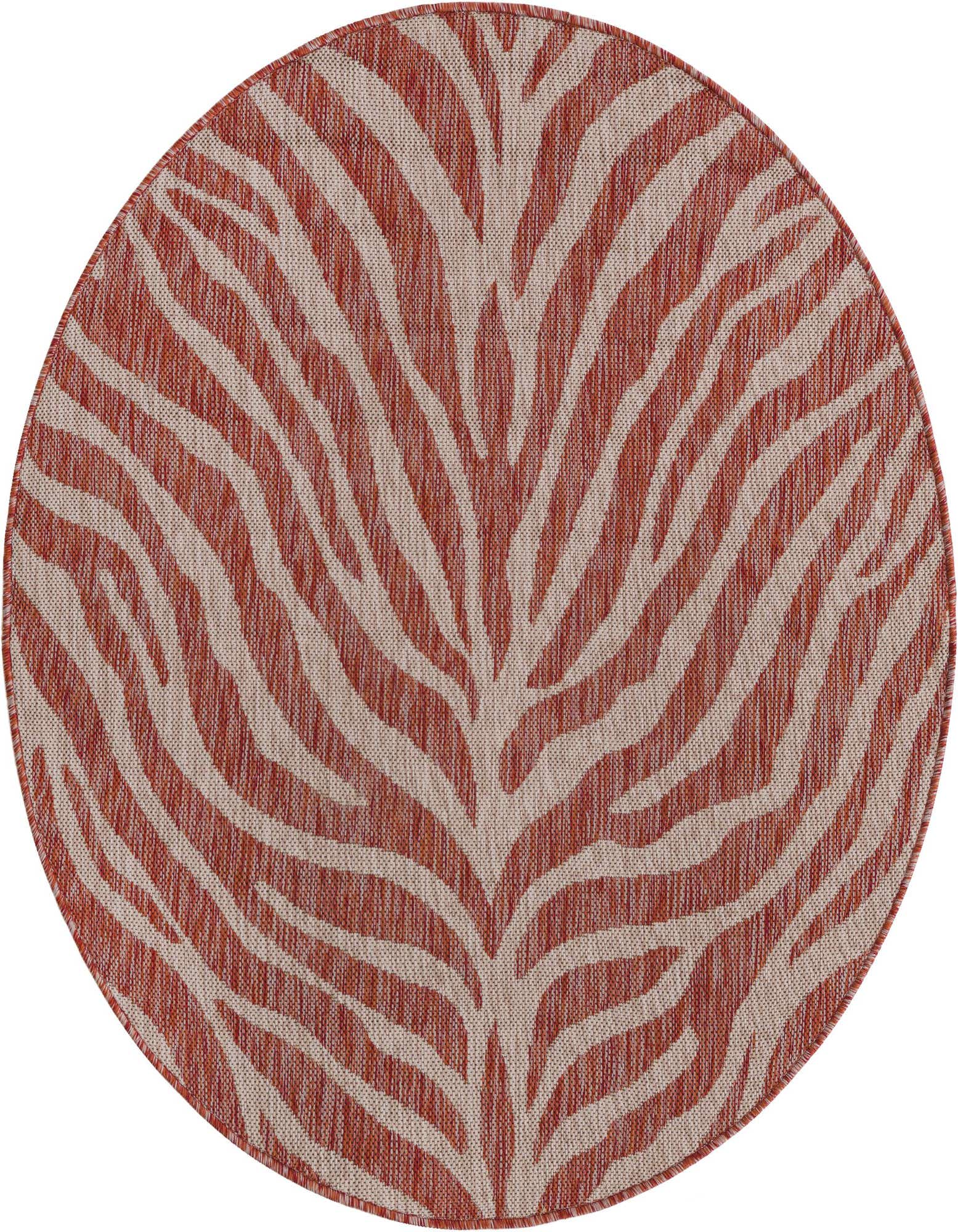 4' x 4' Easy-Clean Safari Indoor / Outdoor Round Rug