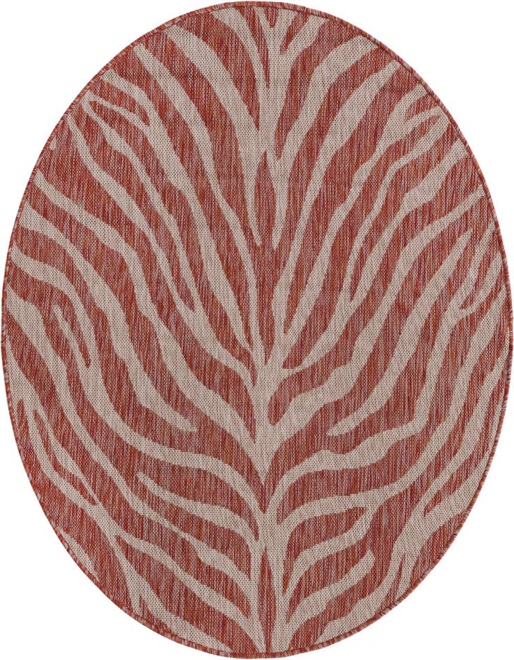 Detail image of 4' x 4' Easy-Clean Safari Indoor / Outdoor Round Rug
