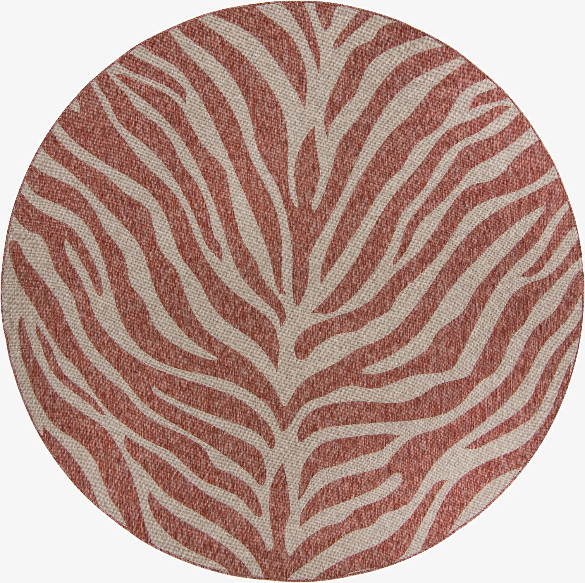 10' x 10'  Washable Safari Indoor / Outdoor Round Rug