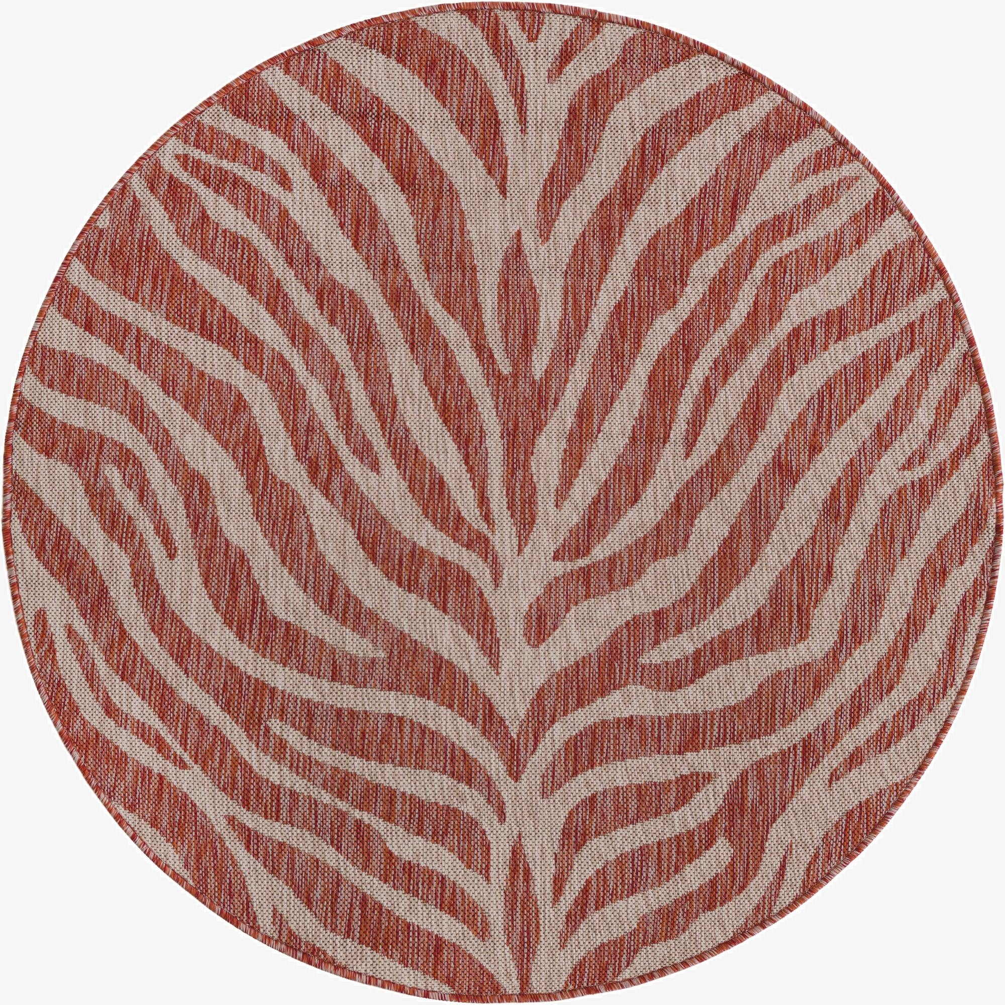 Primary image 4' x 4'  Washable Safari Indoor / Outdoor Round Rug