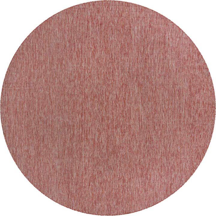 10' 8 x 10' 8 Easy-Clean Solid Indoor / Outdoor Round Rug