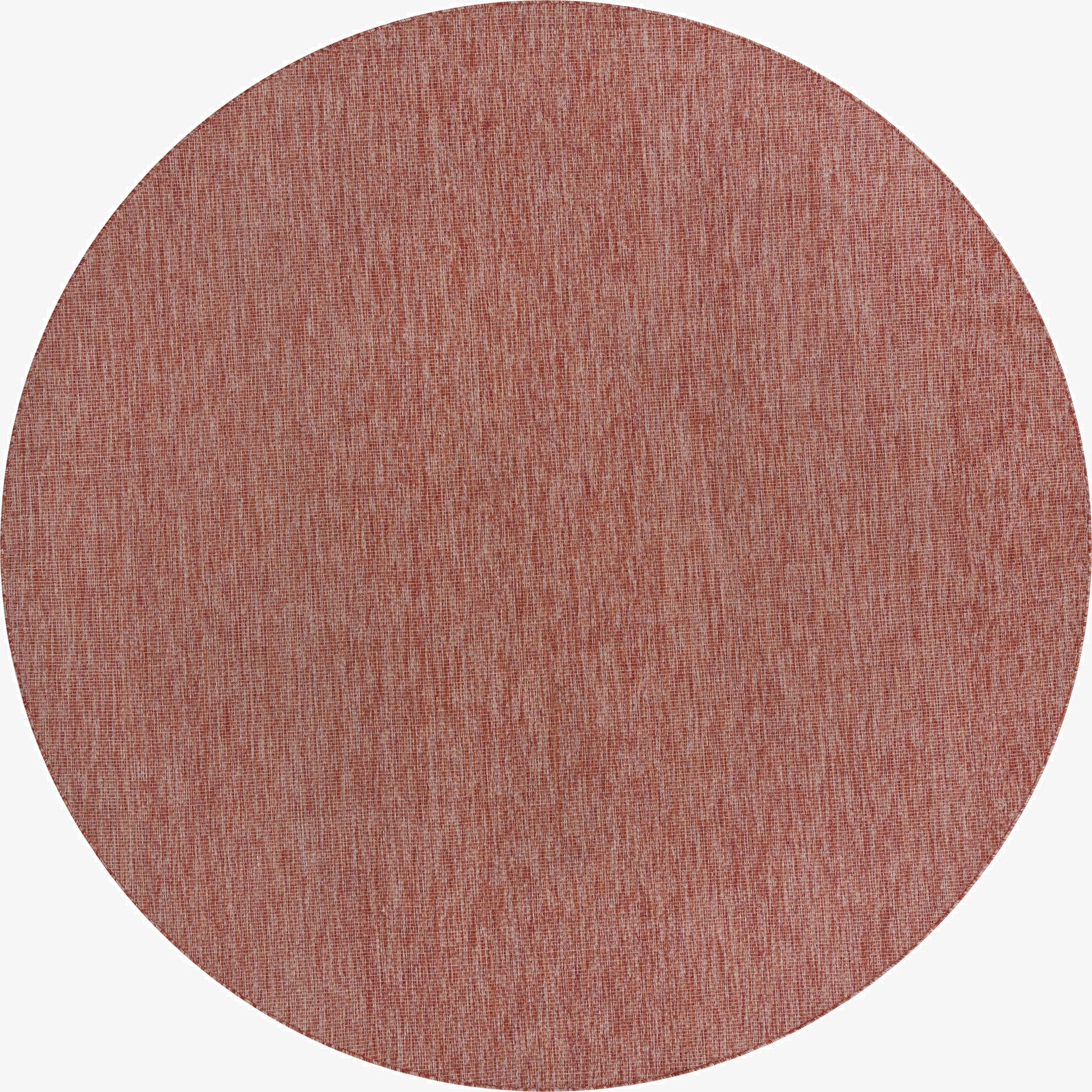 10' 8 x 10' 8  Washable Solid Indoor / Outdoor Round Rug