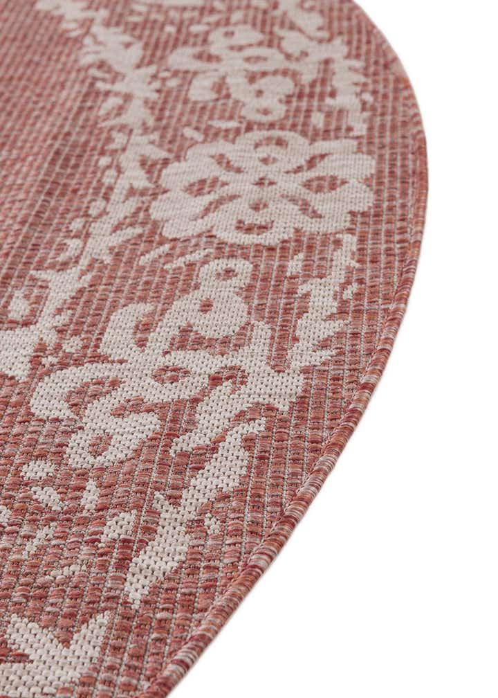 4' x 4' Easy-Clean Traditional Indoor / Outdoor Round Rug