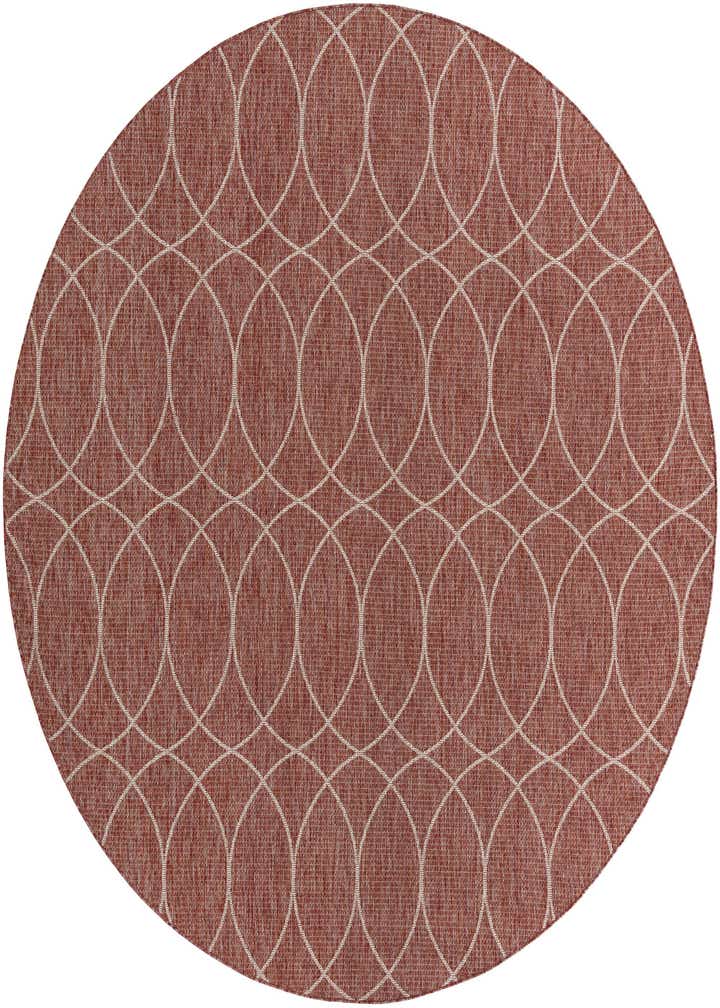 10' x 10' Easy-Clean Trellis Indoor / Outdoor Round Rug