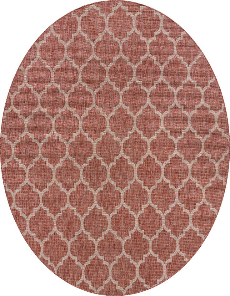 Detail image of 10' 8 x 10' 8 Easy-Clean Trellis Indoor / Outdoor Round Rug