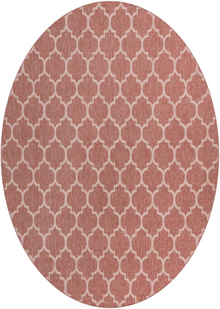 13' x 13' Easy-Clean Trellis Indoor / Outdoor Round Rug