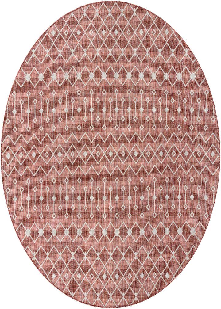 10' 8 x 10' 8 Easy-Clean Trellis Indoor / Outdoor Round Rug