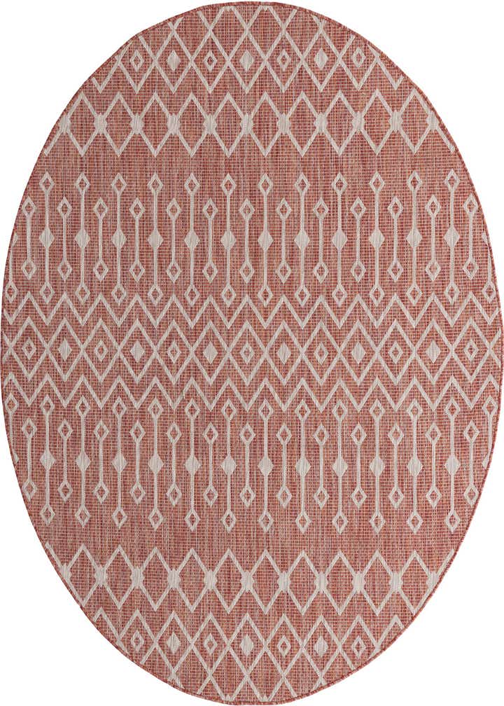 13' x 13' Easy-Clean Trellis Indoor / Outdoor Round Rug