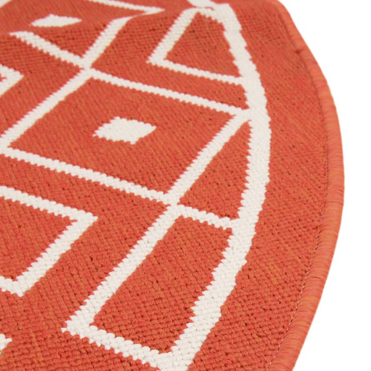 Detail image of 4' x 4' Easy-Clean Trellis Indoor / Outdoor Round Rug