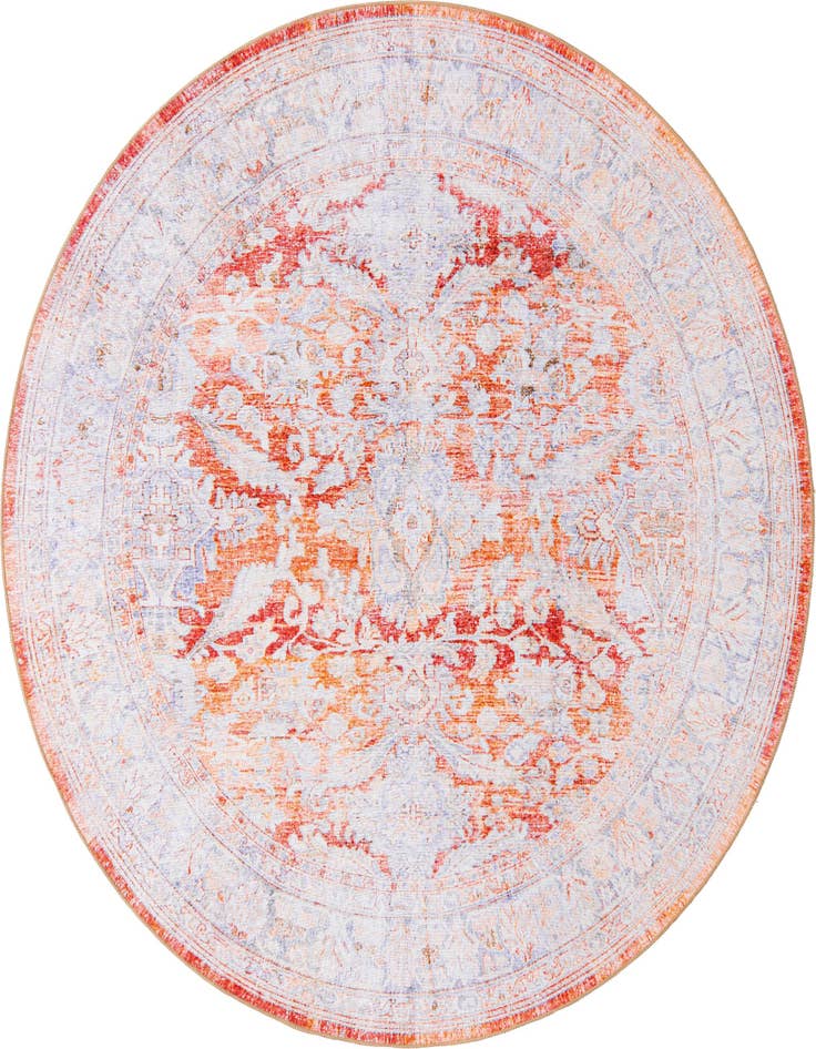 Detail image of 7' 7 x 7' 7 Washable Timeless Round Rug