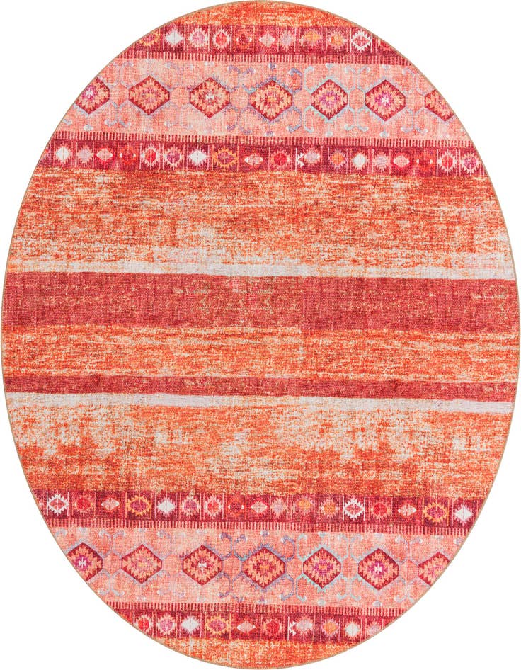 Detail image of 7' 6 x 7' 6 Washable Timeless Round Rug