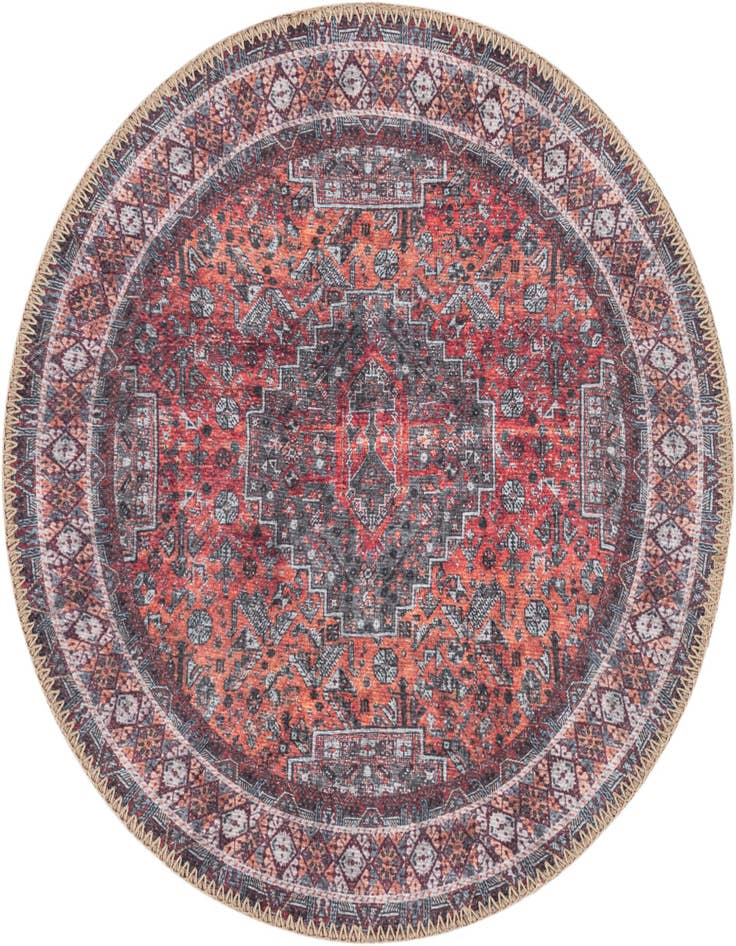 Detail image of 2' x 2' Washable Timeless Round Rug