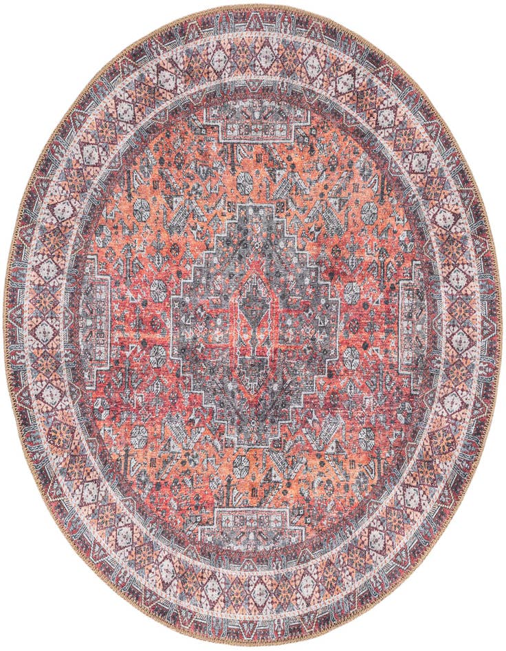 Detail image of 3' 6 x 3' 6 Washable Timeless Round Rug