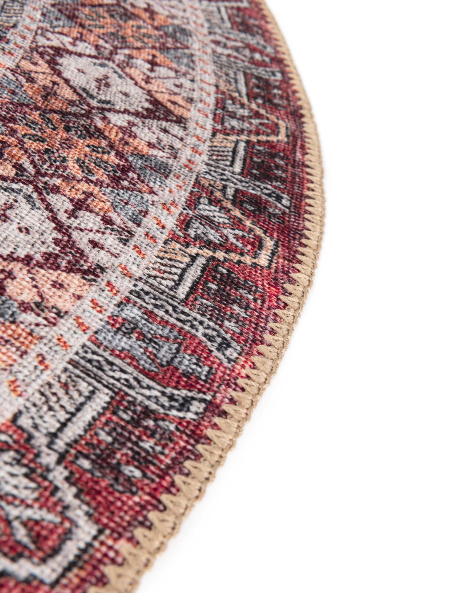 3' 6 x 3' 6 Washable Timeless Round Rug