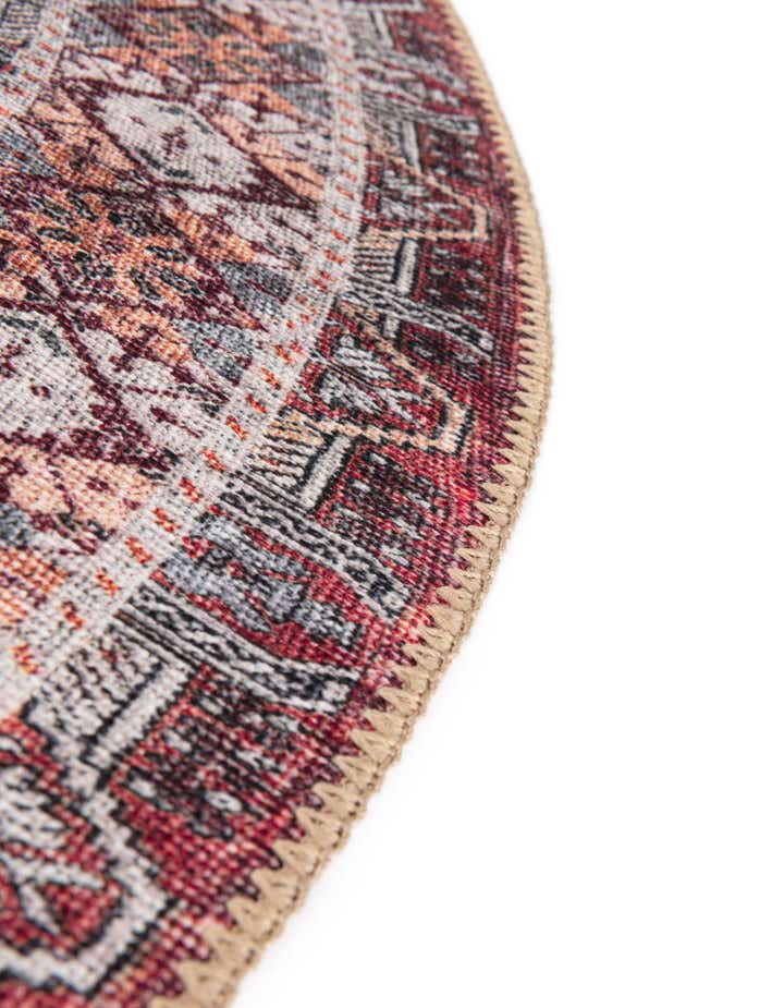 5' 1 x 5' 1 Washable Timeless Round Rug