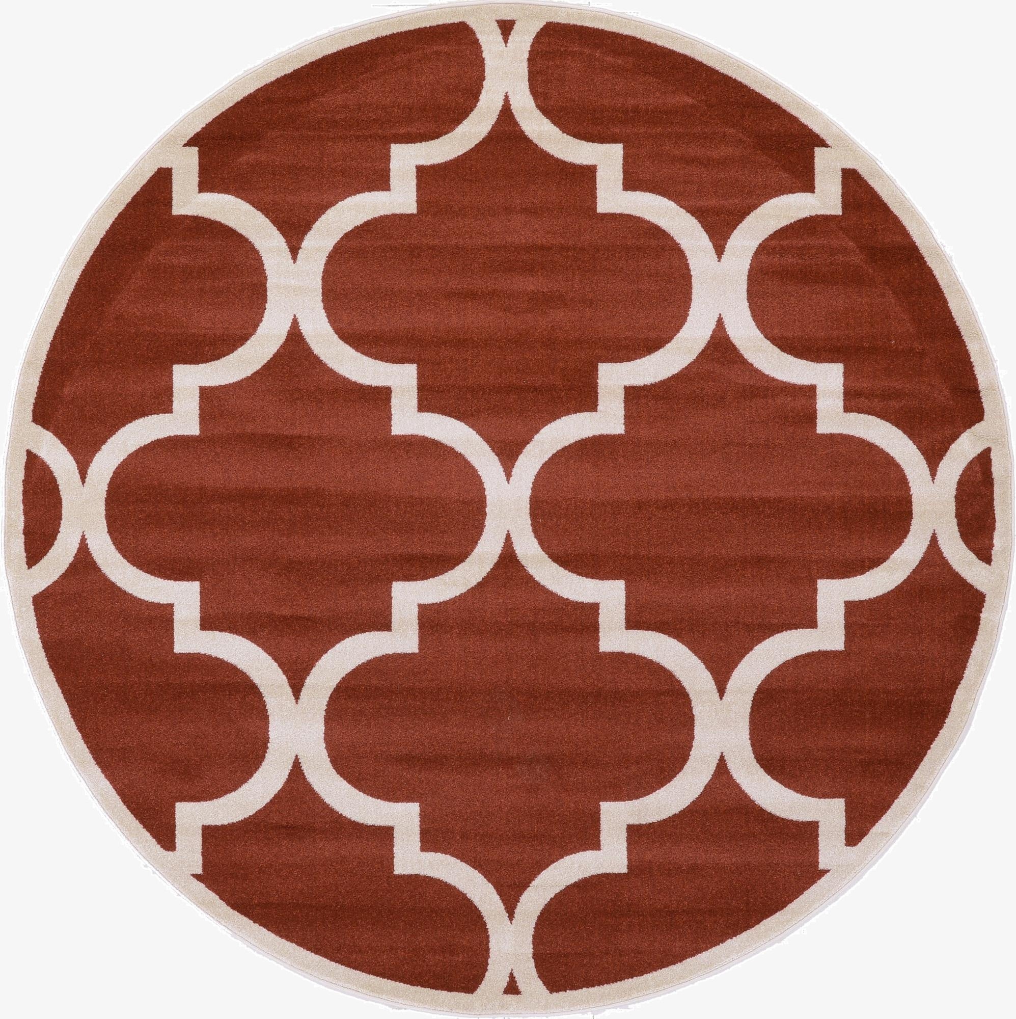 8' x 8' Trellis Round Rug