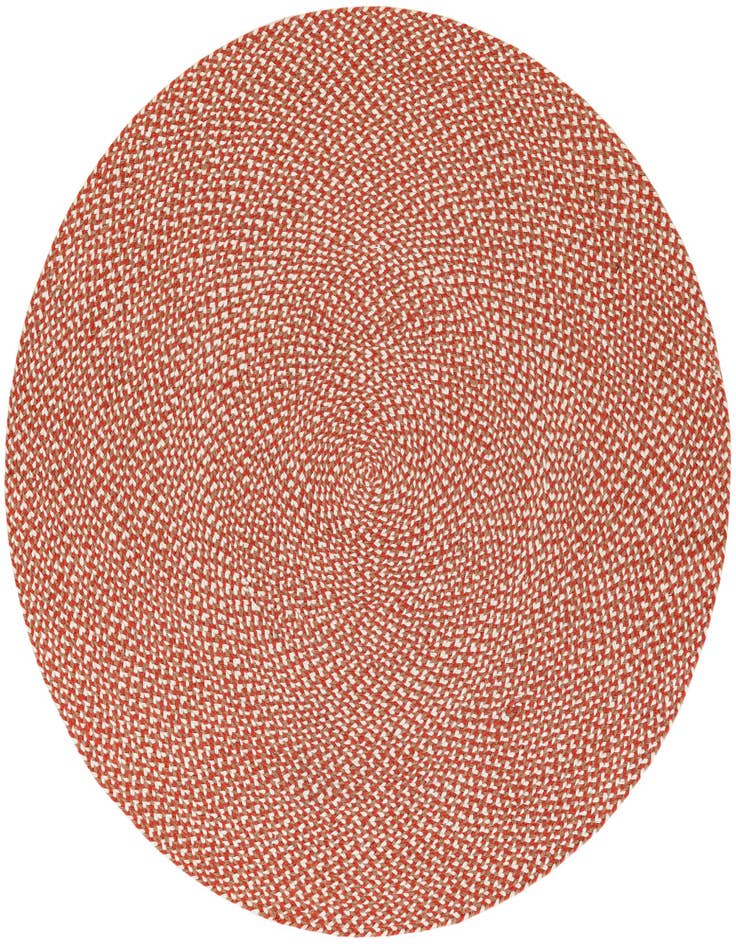 Detail image of 5' 1 x 5' 1  Hand Tweed Braided Jute Round Rug