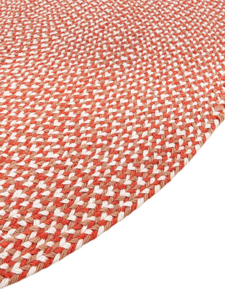 2' x 2' Handmade Tweed Braided Jute Round Rug