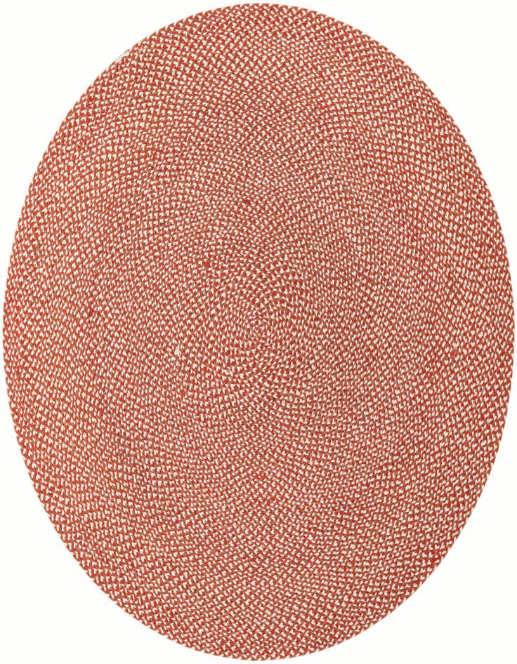 Detail image of 6' 1 x 6' 1  Hand Tweed Braided Jute Round Rug